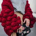 Popular V Neck Solid Knit Women's Sweater